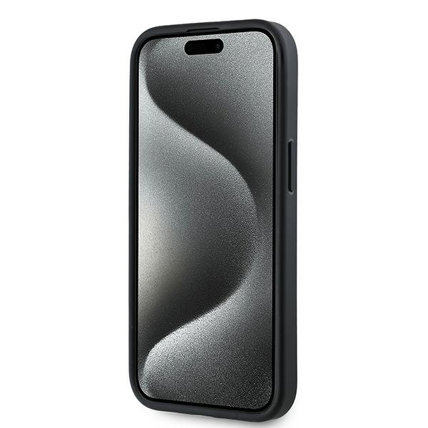 Karl Lagerfeld iPhone 15 / 14 / 13 Case Diagonal Quilted Script, Black
