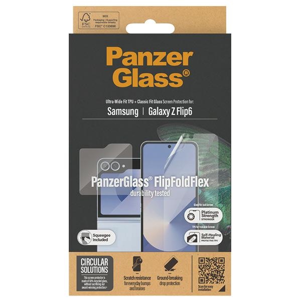 PanzerGlass 2-in-1 Bundle Film + Tempered Glass for Samsung Galaxy Z Flip 6
