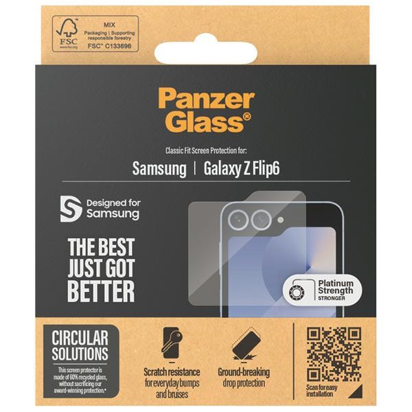 Защитное стекло PanzerGlass Classic Fit для Samsung Galaxy Z Flip 6