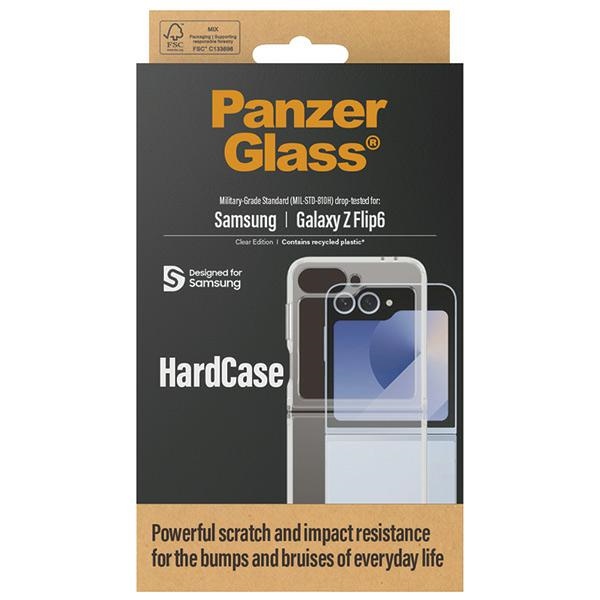 Samsung Galaxy Z Flip 6 ( SM-F741B/DS ) PanzerGlass HardCase Case Cover, Transparent