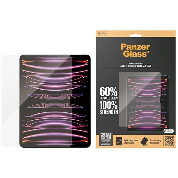 Apple iPad Air / Pro 12.9" 2024 PanzerGlass Ultra-Wide Fit rūdīts aizsargstiks | Tempered Glass Screen Protector