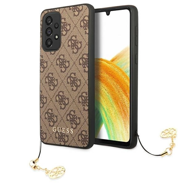 Guess GUHCA33GF4GBR A33 5G A336 brown hardcase 4G Charms Collection