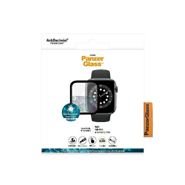 PanzerGlass Curved Case for Apple Watch 4 / 5 / 6 / SE (44mm), Black