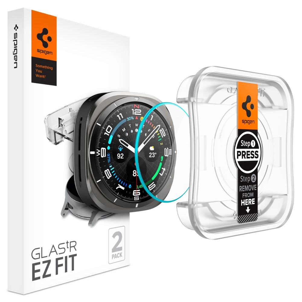 Spigen Glas.TR EZ Fit tempered glass for Samsung Galaxy Watch Ultra (47 mm) - clear (2-pack)