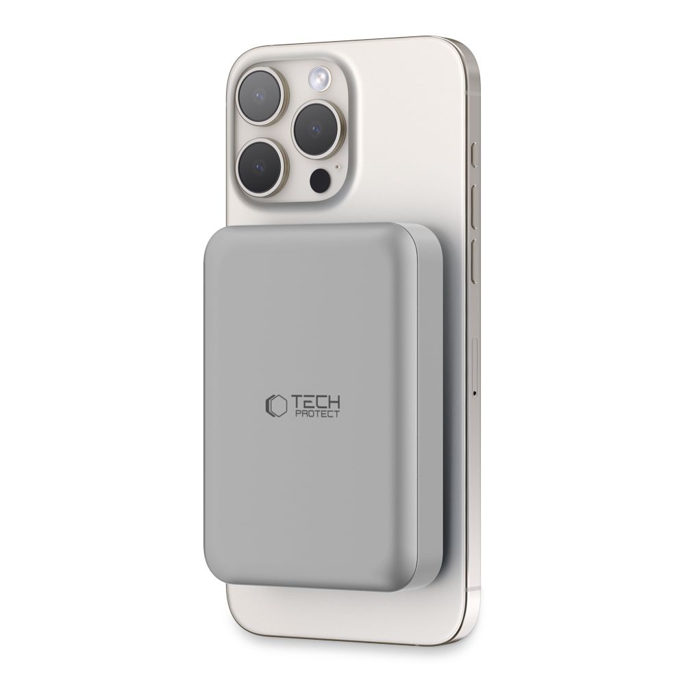 Tech-Protect PB11 LifeMag MagSafe Power Bank 10000 mAh, Titanium