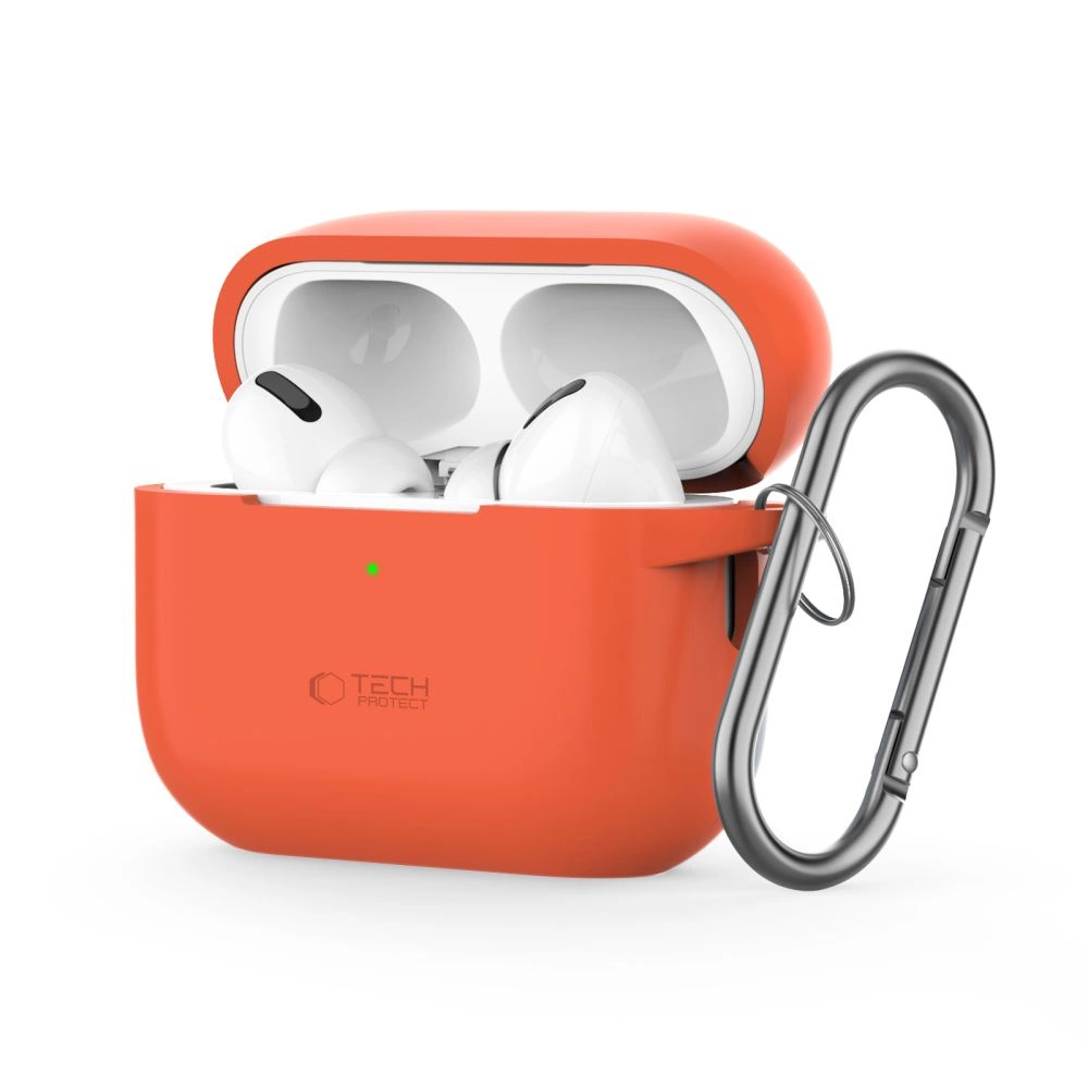 Tech-Protect Apple AirPods Pro 1 / 2 Case Silicone Hook, Orange