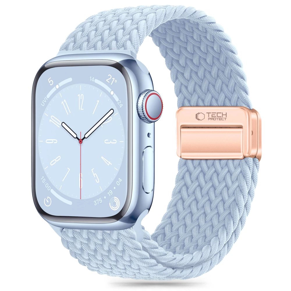 Tech-Protect Nylonmag Strap for Apple Watch 4 / 5 6 7 8 9 SE Ultra 1 2 (42 44 45 49 MM) - blue