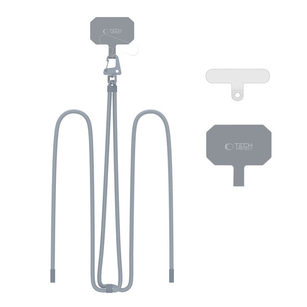 Tech-Protect C5S Rope Crossbody Strap Leash - Gray