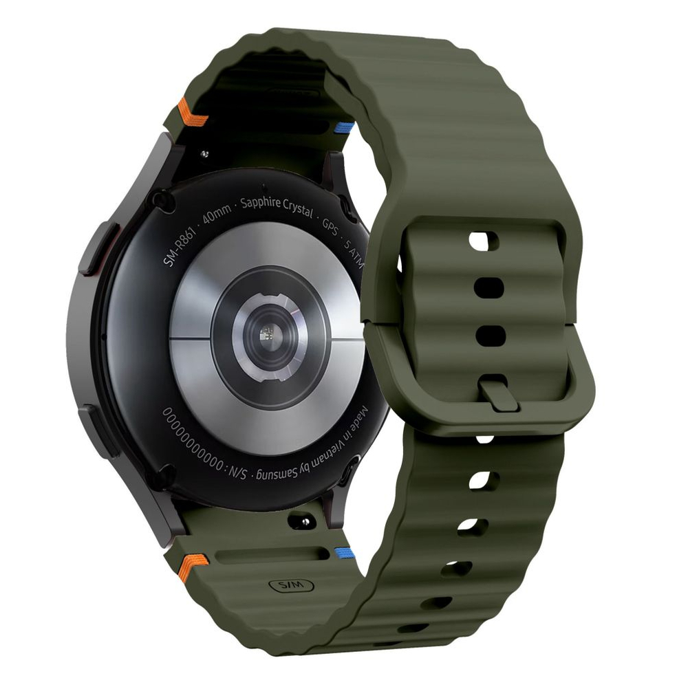 Tech-Protect Samsung Galaxy Watch 4 / 5 / 6 / 7 / FE Silicone Sport Strap, Green