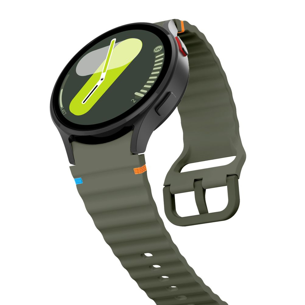 Tech-Protect Samsung Galaxy Watch 4 / 5 / 6 / 7 / FE Silicone Sport Strap, Green
