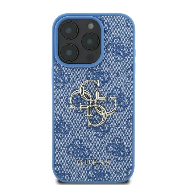 Guess 4G Big Logo case for iPhone 16 Pro Max - blue