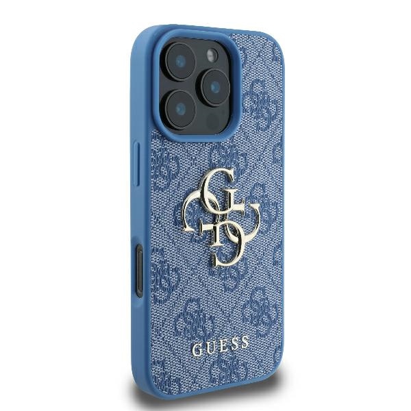 Guess 4G Big Logo case for iPhone 16 Pro Max - blue