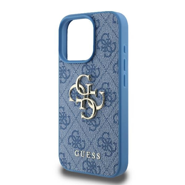 Guess 4G Big Logo case for iPhone 16 Pro Max - blue