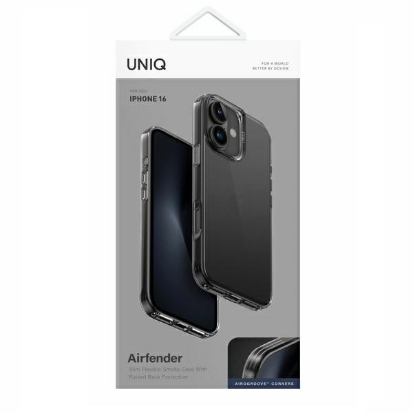 Чехол UNIQ Air Fender для iPhone 16 - серый