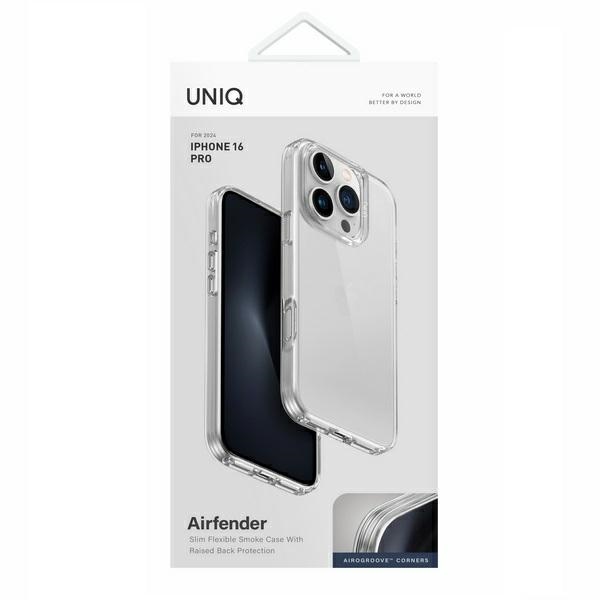 UNIQ Air Fender case for iPhone 16 Pro - transparent