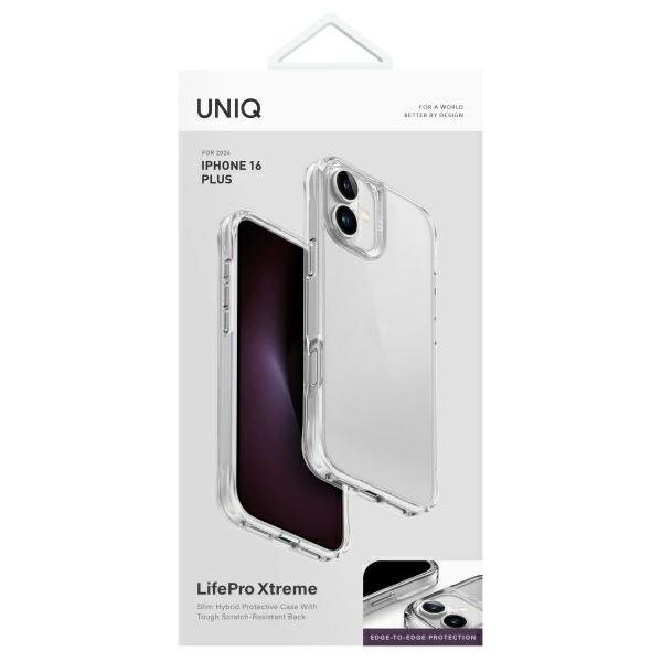 UNIQ LifePro Xtreme case for iPhone 16 Plus - transparent