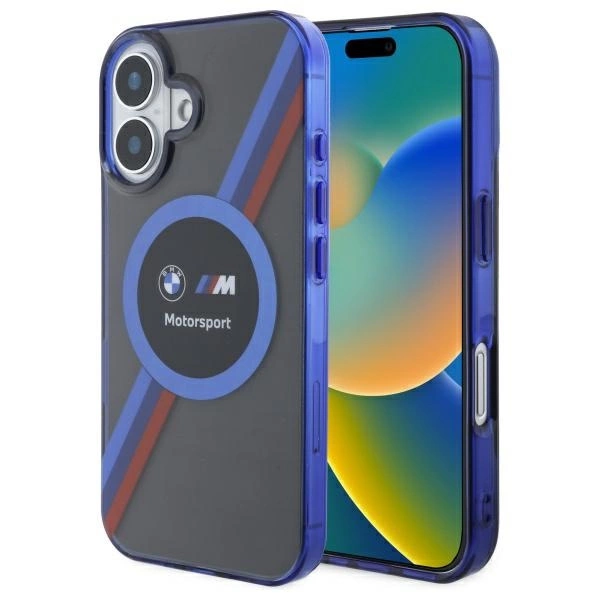 BMW Motosport IML Circle MagSafe apvalks iPhone 16 - melns | Case for black