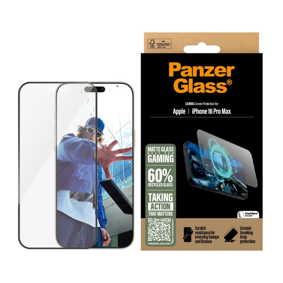 Panzerglass iPhone 16 Pro Max Screen Protector Gaming Ultra-Wide Fit