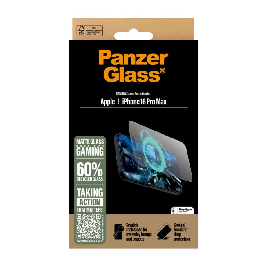 Panzerglass iPhone 16 Pro Max Screen Protector Gaming Ultra-Wide Fit