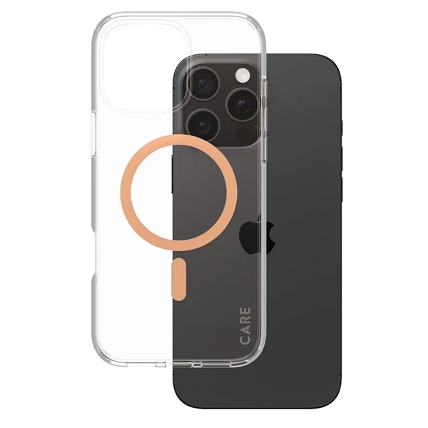 PanzerGlass iPhone 16 Pro Max Case CARE Flagship MagSafe, Peach