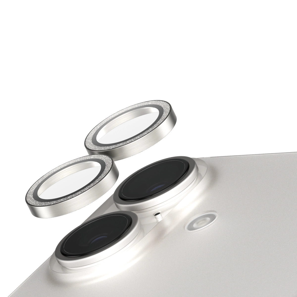 SAFE by PanzerGlass iPhone 16 6.1" / 16 Plus 6.7" Lens Protector silver/glitter silver SAFE95892