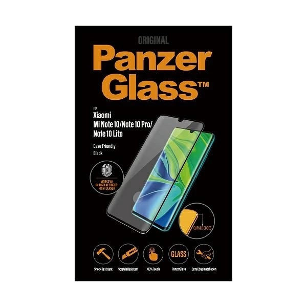 PanzerGlass Curved Regular Tempered Glass for Xiaomi Redmi Note 10 / Note 10 Pro / Note 10 Lite - Black