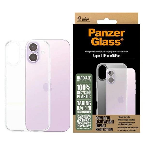 PanzerGlass HardCase iPhone 16 Plus 6,7" caurspīdīgs/caurspīdīgs 1289 | 6.7" Clear/Transparent