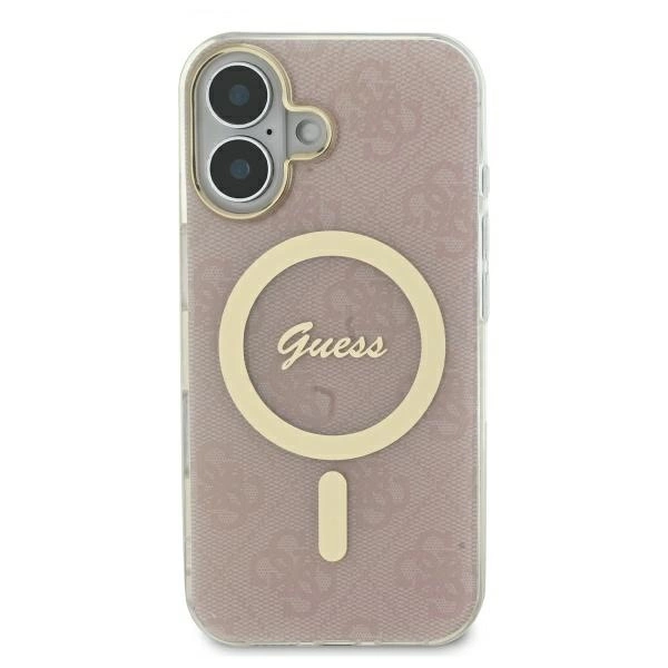 Guess IML 4G MagSafena iPhone 16 Pro Case - Pink