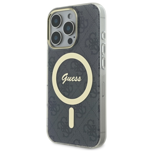 Guess iPhone 16 Pro Case IML 4G MagSafe, Black