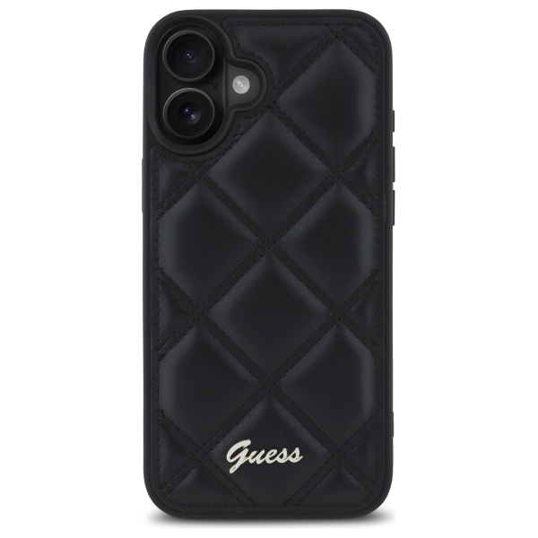 Guess iPhone 16 Case New 4G Triangle, Black