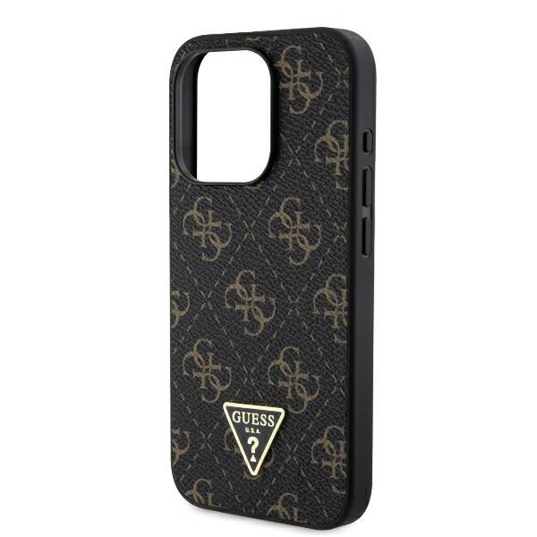 Guess iPhone 16 Pro Case New 4G Triangle, Black