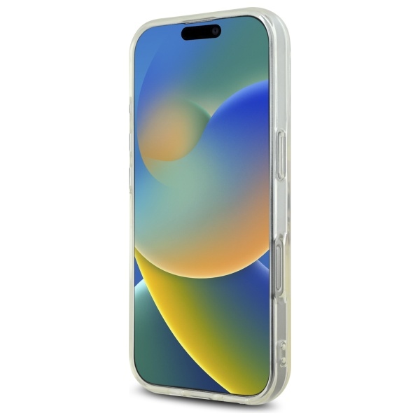 Guess iPhone 16 Pro Case IML Heart Case, Transparent