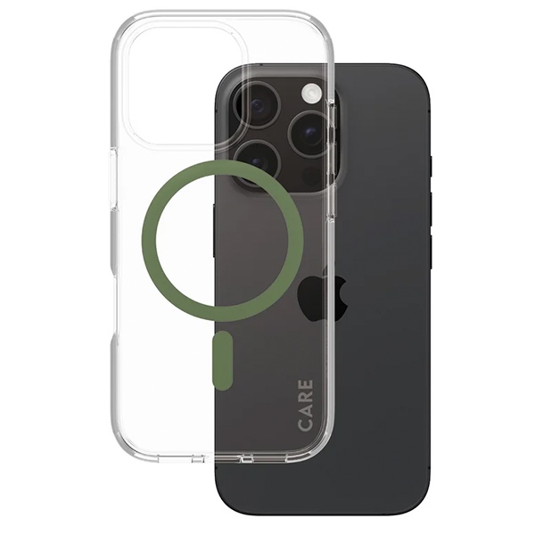 PanzerGlass iPhone 16 Pro Case CARE Flagship Case, Green (MagSafe)