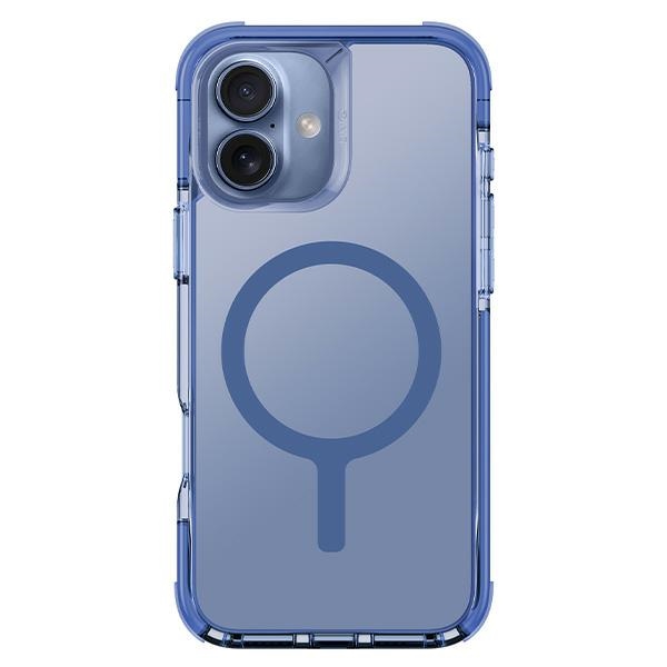 Uniq Combat iPhone 16 6.1" case Magclick Charging blue/pearl blue