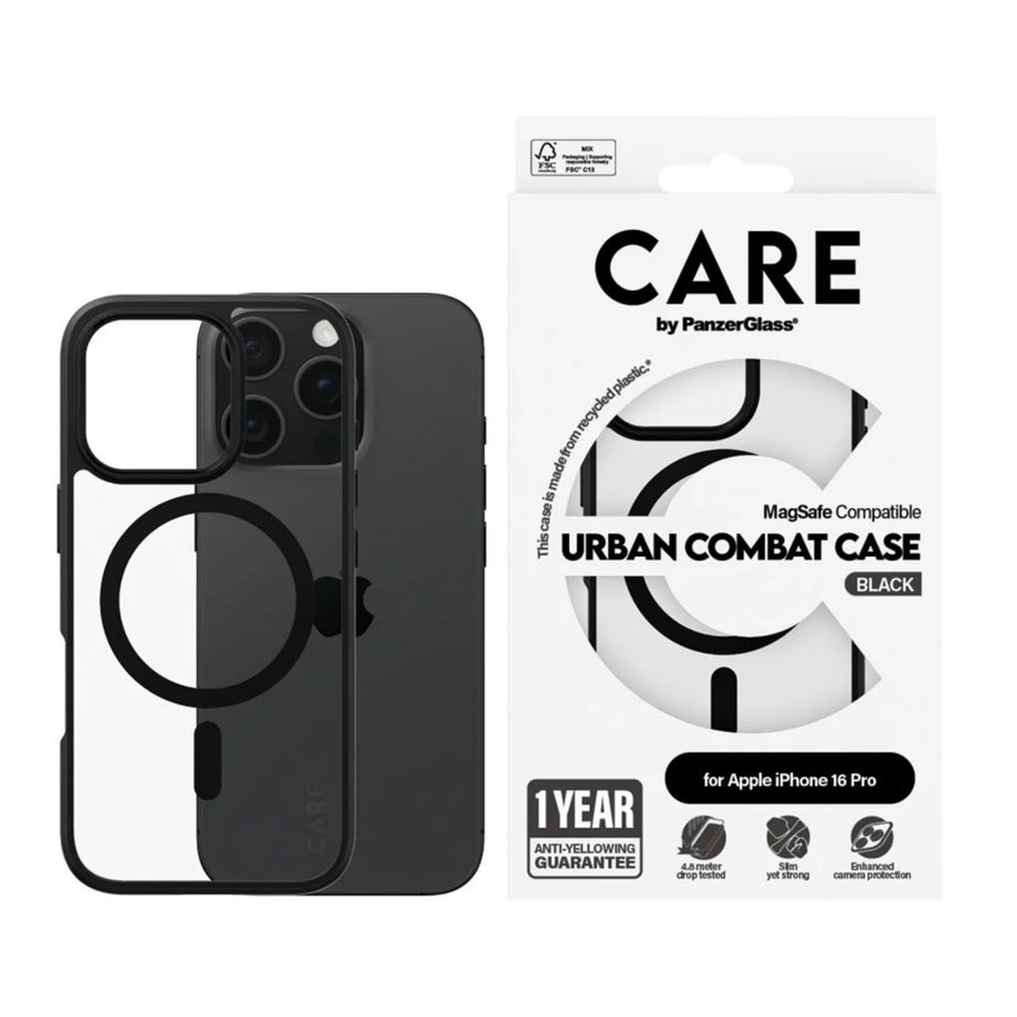 Panzerglass 1358 CARE Flagship Urban Case with MagSafe for iPhone 16 Pro