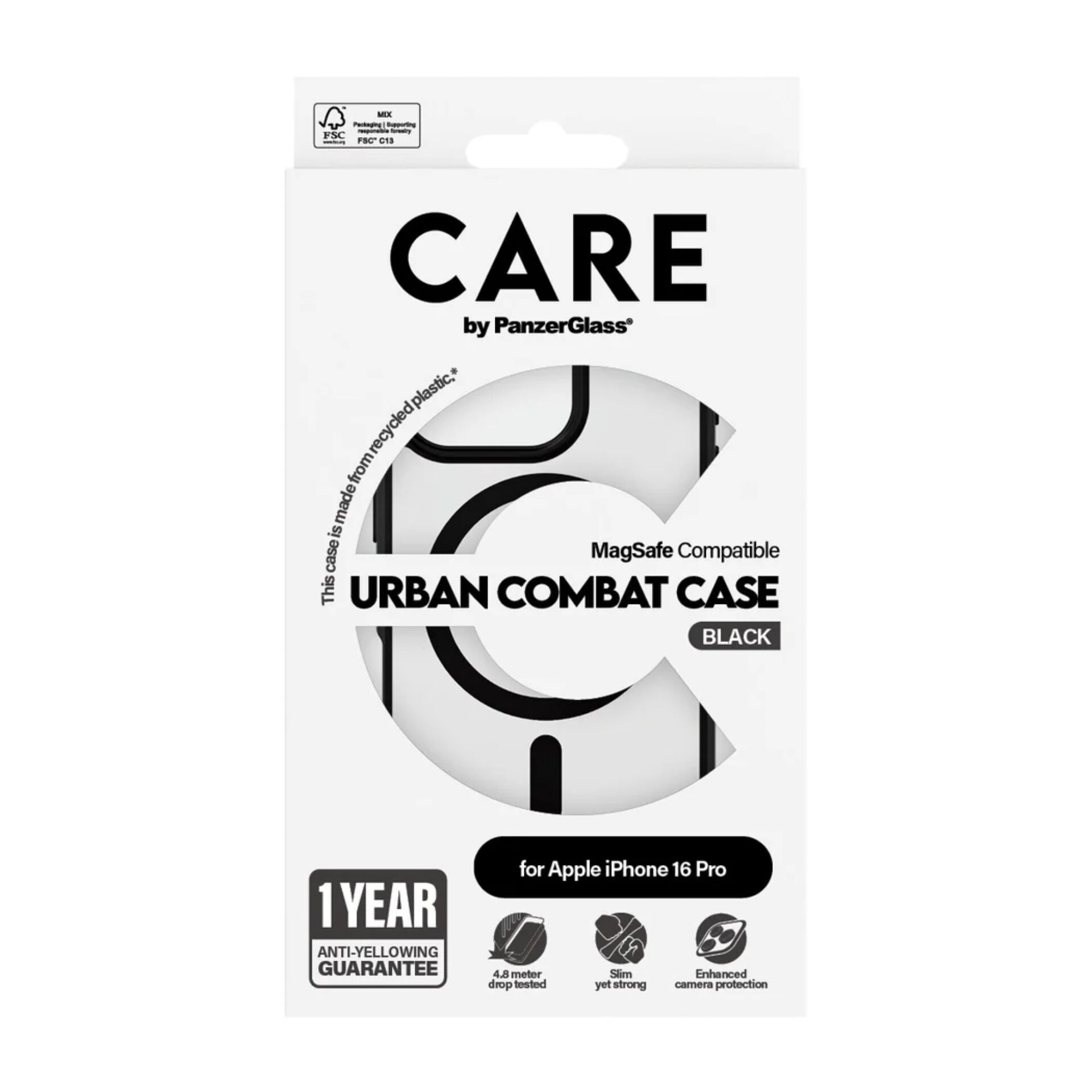 Panzerglass 1358 CARE Flagship Urban Case with MagSafe for iPhone 16 Pro