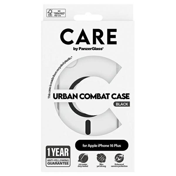 PanzerGlass iPhone 16 Plus Case CARE Flagship Case, Black (MagSafe)