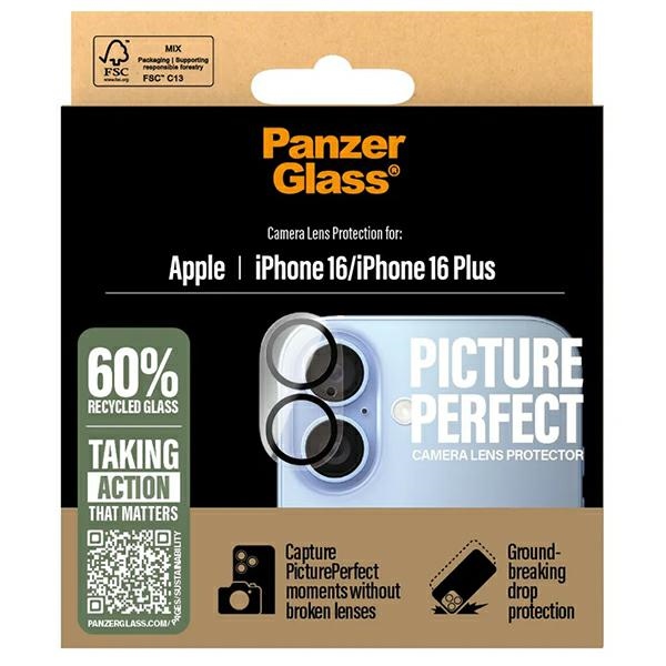 PanzerGlass PicturePerfect Защита объектива iPhone 16 6.1" / Plus 6.7" 1279