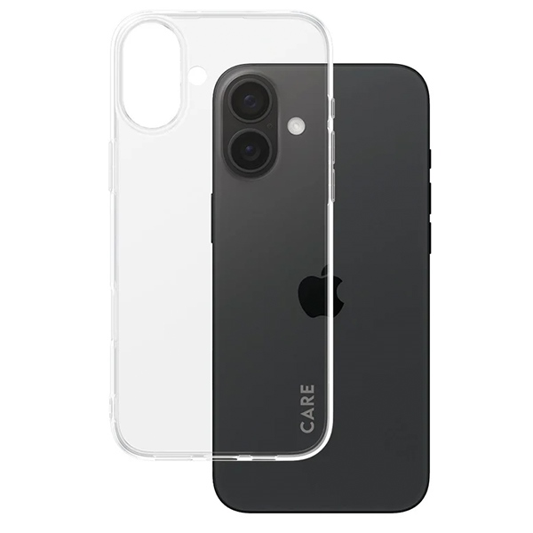 CARE by PanzerGlass iPhone 16 Plus vāciņš X-Ray Soft Basic, caurspīdīgs