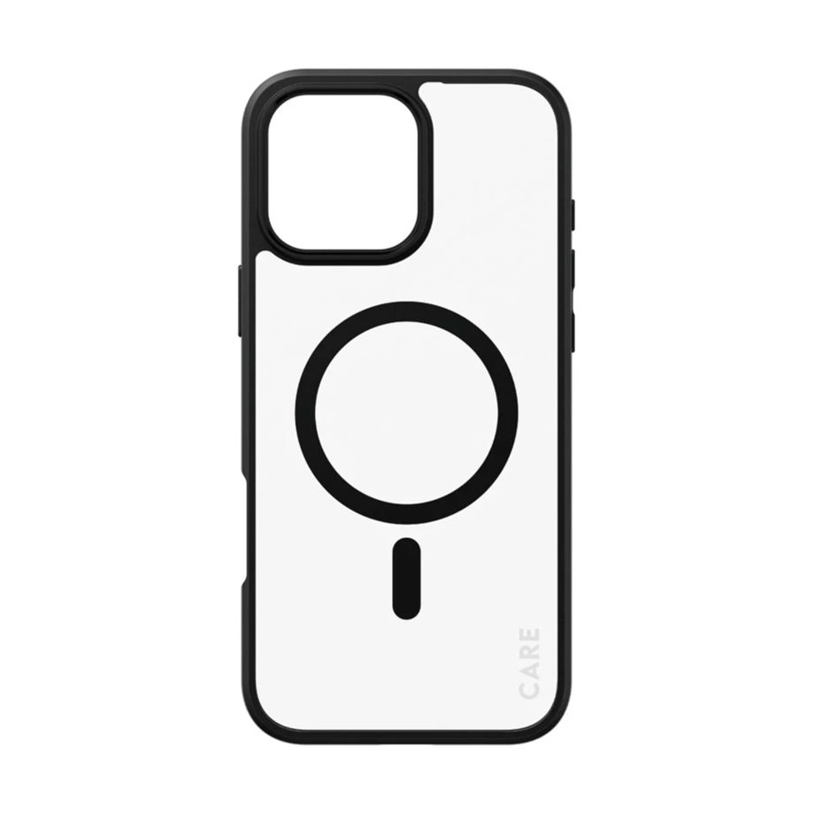 CARE by PanzerGlass aizsargvāciņš iPhone 16 Pro, MagSafe, melns rāmis