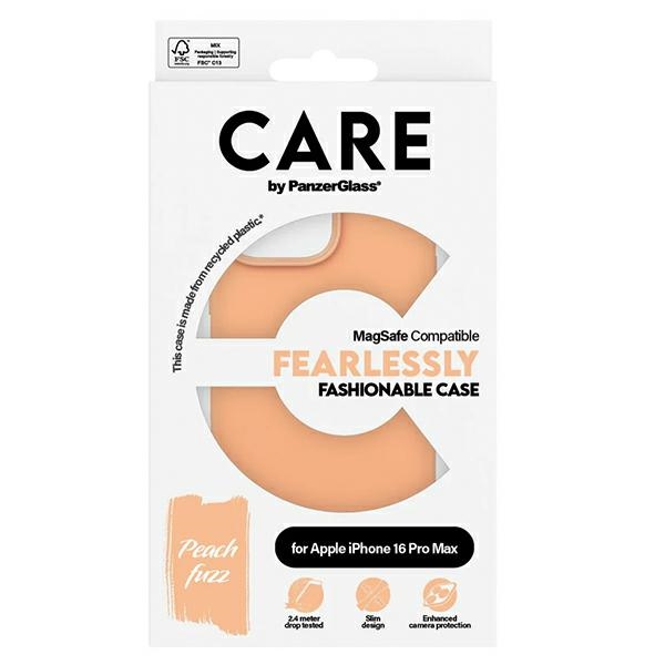 PanzerGlass iPhone 16 Pro Max Case CARE Fashion Case Peachy MagSafe