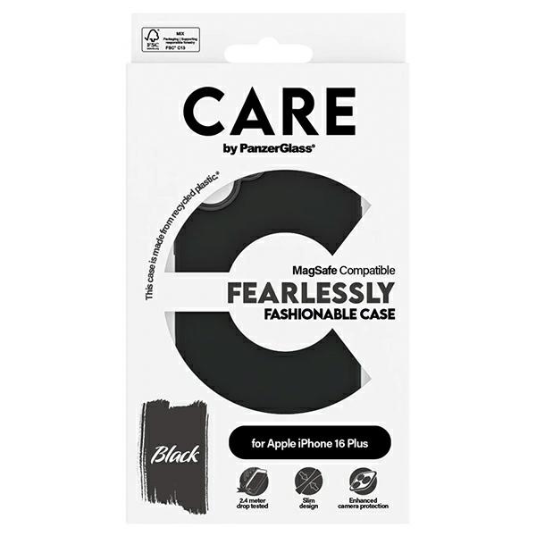 PanzerGlass iPhone 16 Plus Case CARE Fashion Case, Black