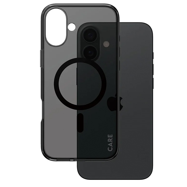 PanzerGlass iPhone 16 Plus vāciņš CARE Flagship MagSafe, dūmakains