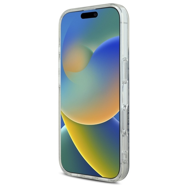 Чехол Guess для iPhone 16 IML 4G MagSafe, синий