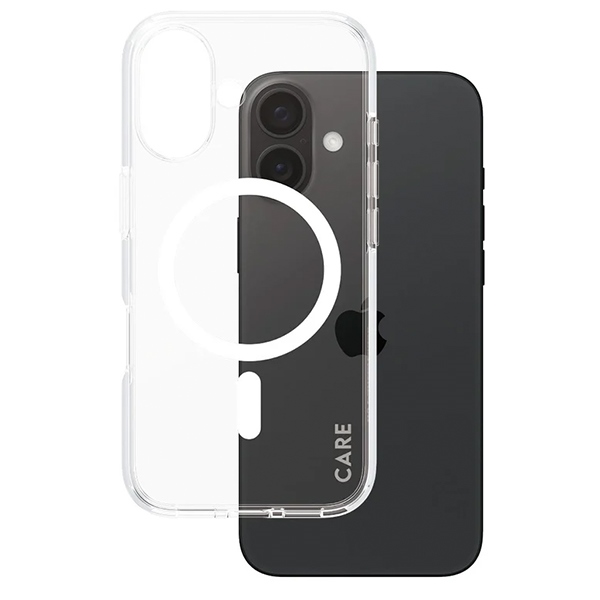 Чехол PanzerGlass для iPhone 16 CARE Flagship Case, белый (MagSafe)