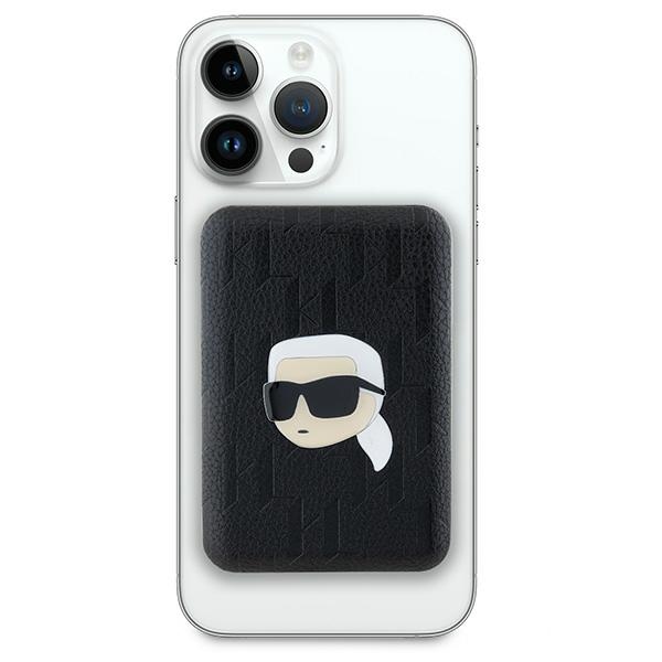 Karl Lagerfeld 5000mAh MagSafe Wireless Power Bank Karl Head Pin, Black