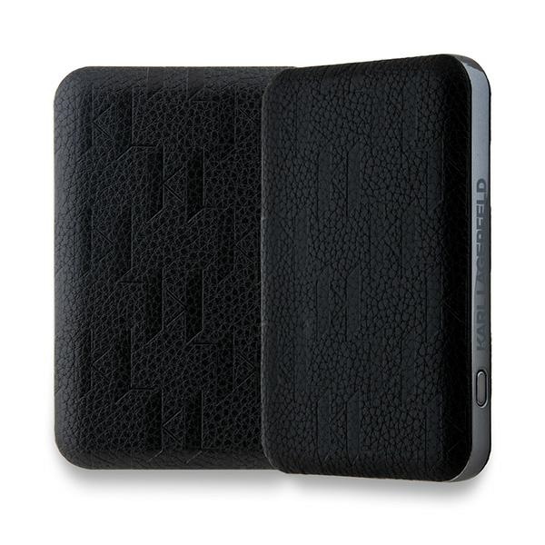 Karl Lagerfeld 5000mAh MagSafe Wireless Power Bank Karl Head Pin, Black