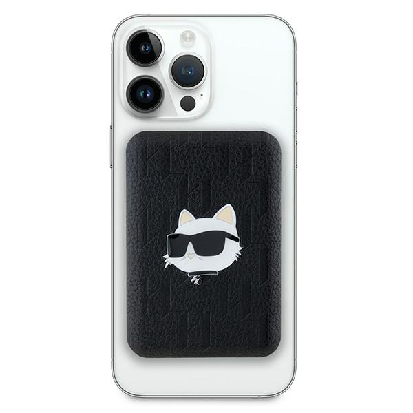 Karl Lagerfeld 5000mAh MagSafe Wireless Power Bank Choupette Head Pin, Black
