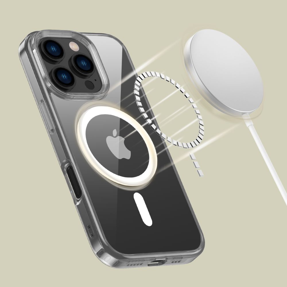 Tech-Protect iPhone 16 Pro Case FlexAir Hybrid MagSafe, Clear