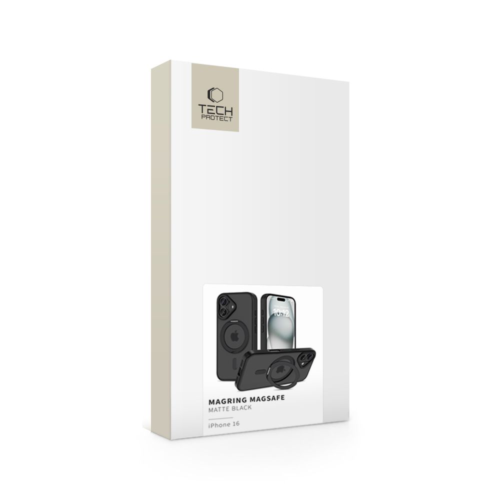 Tech-Protect MagRing MagSafe Case for iPhone 16, Translucent